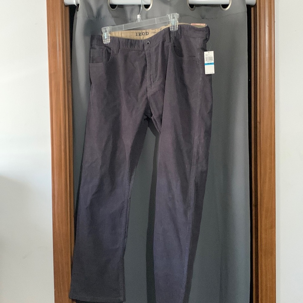 36x30 corduroy storm cloud color-dark gray in color